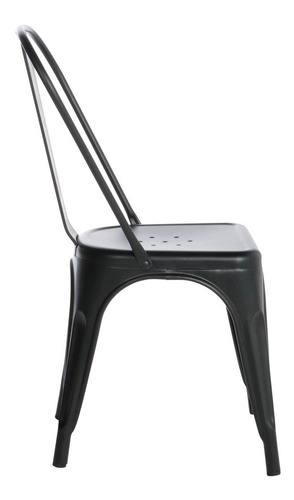 Imagen 3 de 4 de Silla de comedor Ancora Tolix, estructura color negro, 4 unidades