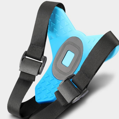 Suporte Capacete Encaixe Gopro E Todas Actions Cam Cor Preto Com Detalhe Azul