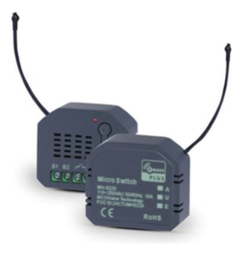(zwave) Micro Modulo On Off , Para 1 Circuito, Doble Control