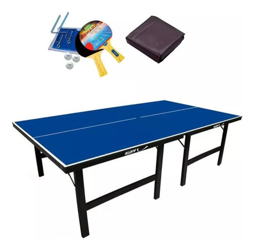 Mesa Ping Pong Mdp 15mm 1001 Klopf+ Kit Completo 5031 + Capa