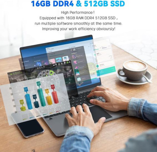 Urao Portátil De 15,6 Pulgadas, 16 Gb Ddr4 512 Gb Ssd, Windo