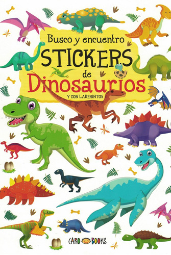 Busco Y Encuentro Stickers De Dinosaurios