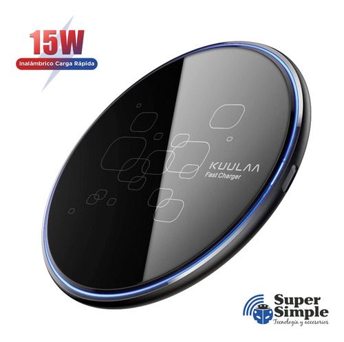 Imagen 7 de 10 de Cargador Inalámbrico Carga Rápida 15w Ideal iPhone 11 12