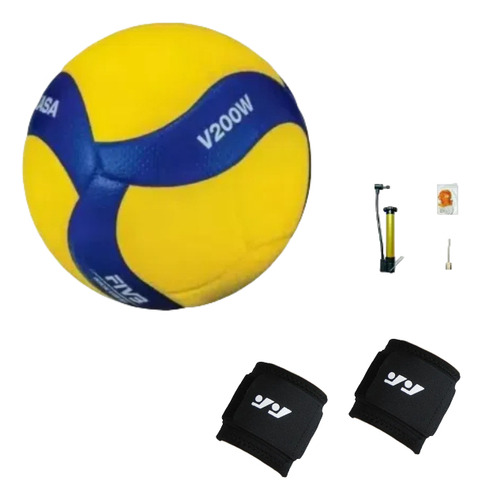 Voleibol V200wz Con Un Par De Muñequeras, 6 Piezasab