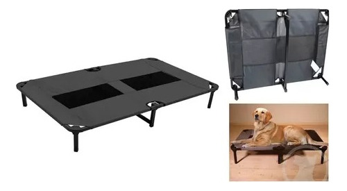 Cama Elevada Para Perro Con Toldo 