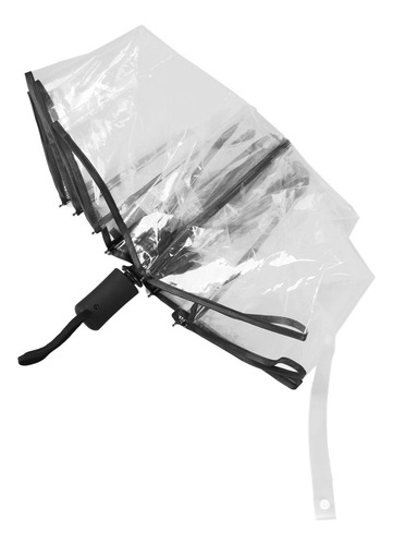 Paraguas Transparente Sombrilla Plegable Automático