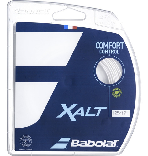 Cuerda Babolat Xalt 1.30/16 Blanca, Juego 12 Metros Color Blanco Espesor 130 Mm