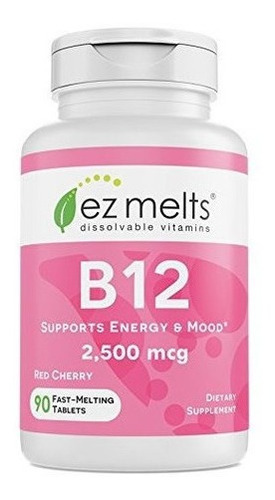 B12 Metilcobalamina 2500 Mcg Sublingual Ez Melts 90 Tab