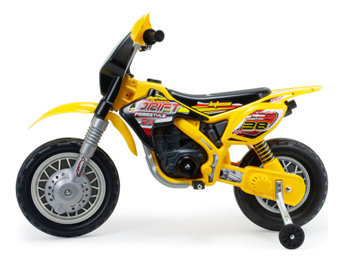 Moto Electrica Montable Infantil Thunder Vx Max 12v Injusa Color Amarillo