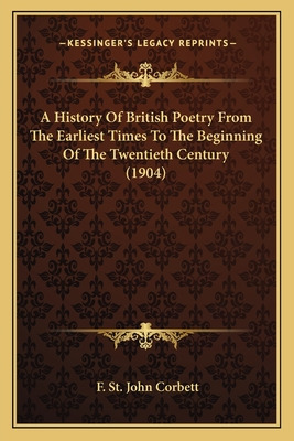 Libro A History Of British Poetry From The Earliest Times...