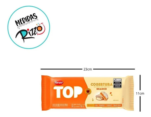 Cobertura Em Barra Fracionada Chocolate Branco - Top - 500g