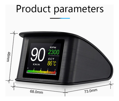 L Tela De Computador De Bordo Com Velocímetro Digital Obd2