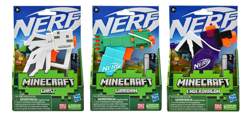 Nerf Minecraft 2 Dardos Pack 3pz Elite Hasbro