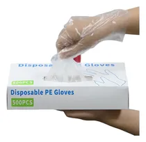 Comprar 500 Guantes Desechables De Plástico Transparente