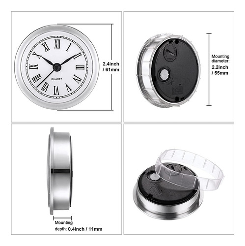 3 Reloj De De 61 Mm Inserte Movimiento De Reloj De