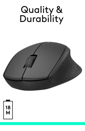 Ratón Inalámbrico Logitech M331 Silent Plus Negro