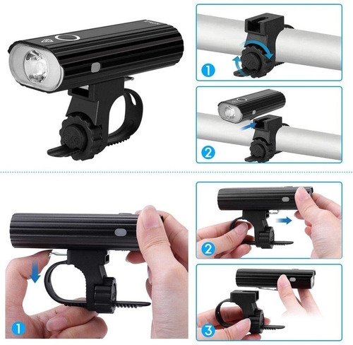 Luz Delantera Trasera Bicicleta Recargable Usb Led Brillante