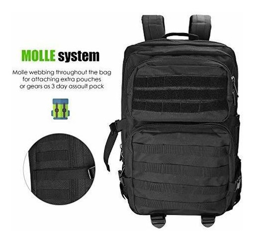 Mochila Tactica Procase 40 L Gran Capacidad 3 Dias De Asalto