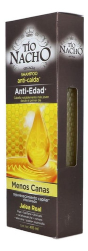 Shampoo Tío Nacho Anti-edad Caja Con Frasco Con 415 Ml