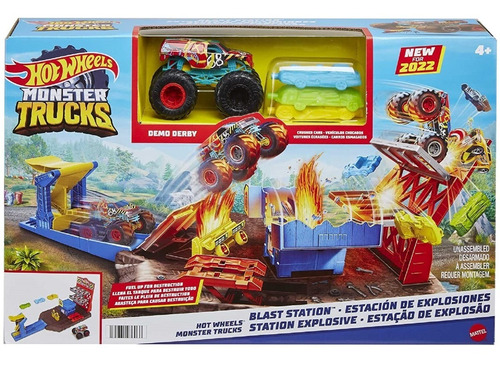 Hot Wheels Estación De Explosiones Monster Trucks