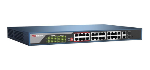 Switch Admin Via Web 250m Poe Larga Distancia 24 Puertos