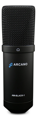 Microfone Arcano AM-BLACK-1 Condensador Cardioide cor preto