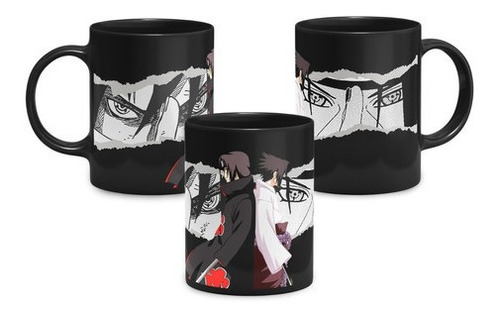 Caneca Cerâmica Sasuke Itachi Uchiha - Naruto Shippuden