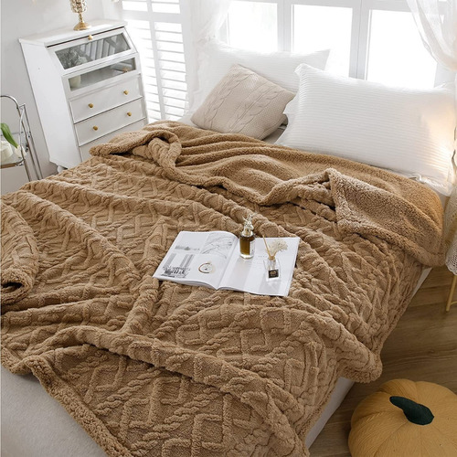 Frazada Polar De Sherpa 2 Plazas Invierno 230x200cm