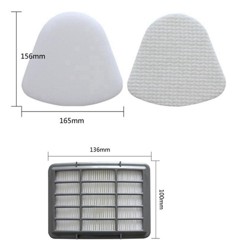 1pc Filtro Hepa Para Tiburón Nv352 Nv354 Nv357 Nv358 Nv370