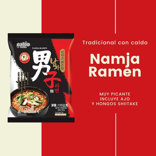 Imagen 2 de 5 de Ramen Coreano Premium X 20 + Combo A Elección Sin Cargo!