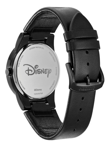 Citizen Men's Mickey Mouse Disney Au1069-06w Color de la correa Negro Color del bisel Negro Color del fondo Negro