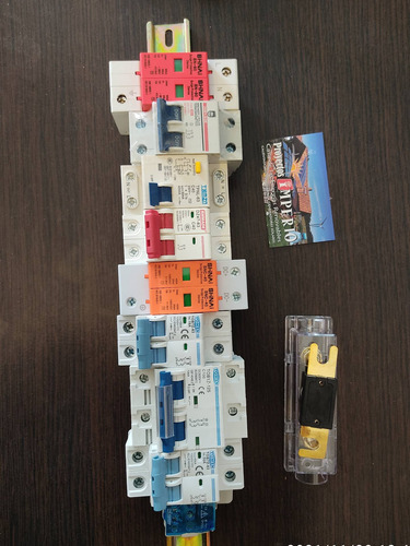 Imagen 4 de 5 de Kit Completo Protecciones Inversor Solar Hibrido Dps Breaker