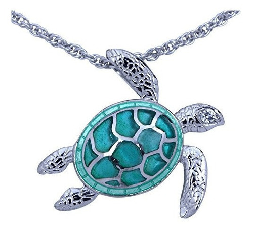 Collar De Tortuga De Mar Esmaltado Guy Harvey Elaborado En P