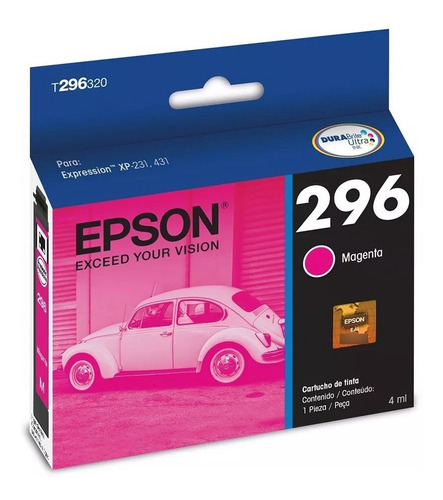 Cartucho De Tinta Epson Original 296 Magenta