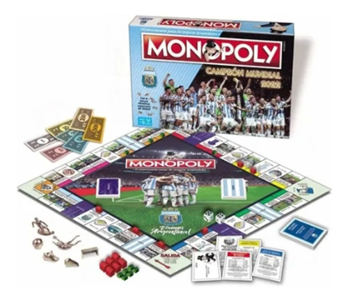 Monopoly Juego Mesa Afa Campeones Mundo Seleccion  Argentina