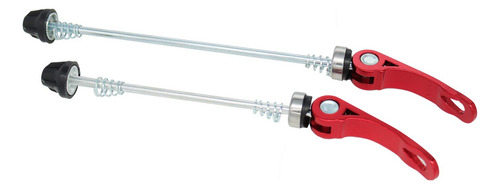 Pinchos De Cubo De Rueda Platt Modelo Mtb Liberación Rápida Rojo
