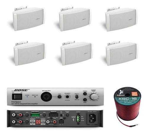 Bose Audio Instalacion 6 Bocinas Ds16se Amp Iza190