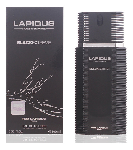 Perfume Lapidus Black Extreme 100ml Para Caballeros