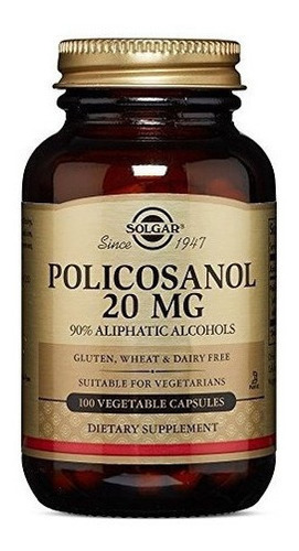 Solgar - Policosanol 20 Mg, 100 Capsulas Vegetales