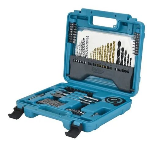 Imagem 4 de 6 de Kit De Ferramentas Philco Pkf01 Com 70 Peças Brocas Fenda