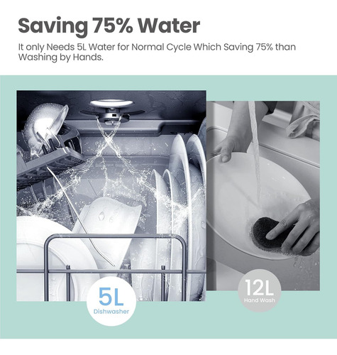 Lavavajillas Portátil Con Tanque De Agua Incorporado
