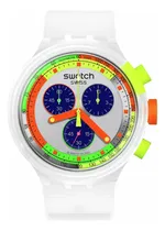 Comprar Reloj Swatch Swatch Neon Jelly Sb02k100 Correa Transparente Bisel Transparente Fondo Transparente