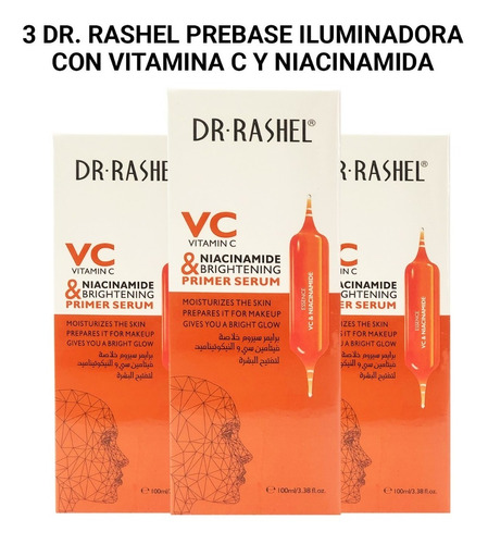 3dr. Rashel Prebase Iluminadora Con Vitamina C Y Niacinamida