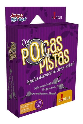 Juego Cartas Con Pocas Pistas Bontus - Plaza De Papel