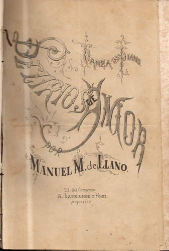 Delirios De Amor Manuel M. De Llano Partitura Para Piano