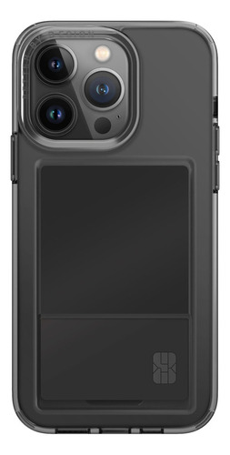 Carcasa Con Tarjetero Para iPhone 15 Pro - Marca Uniq Modelo Air Fender - Color Negro