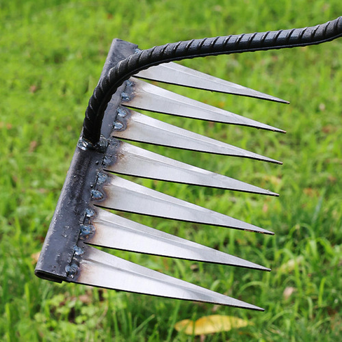Rastrillo De Jardín Endurecido Resistente Y Duradero Para
