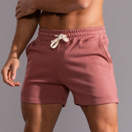 Shorts Masculinos De Algodão De Três Pontos, Elástico Esport