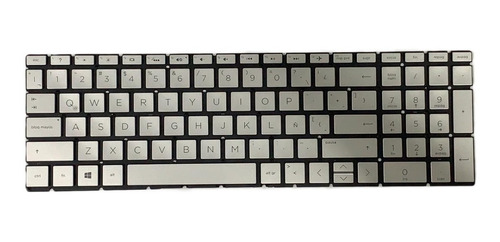 Teclado Gris Hp 15-da 15-db 15-da000 Original En Español Nue