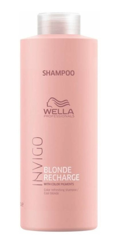 Shampoo Silver Blonde Recharge Wella Invigo 1000ml Rubios